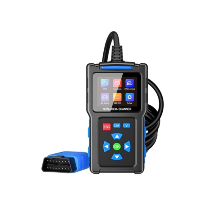 Tester auto diagnostic OBD2 T200, cititor coduri, pentru autoturisme si camioane