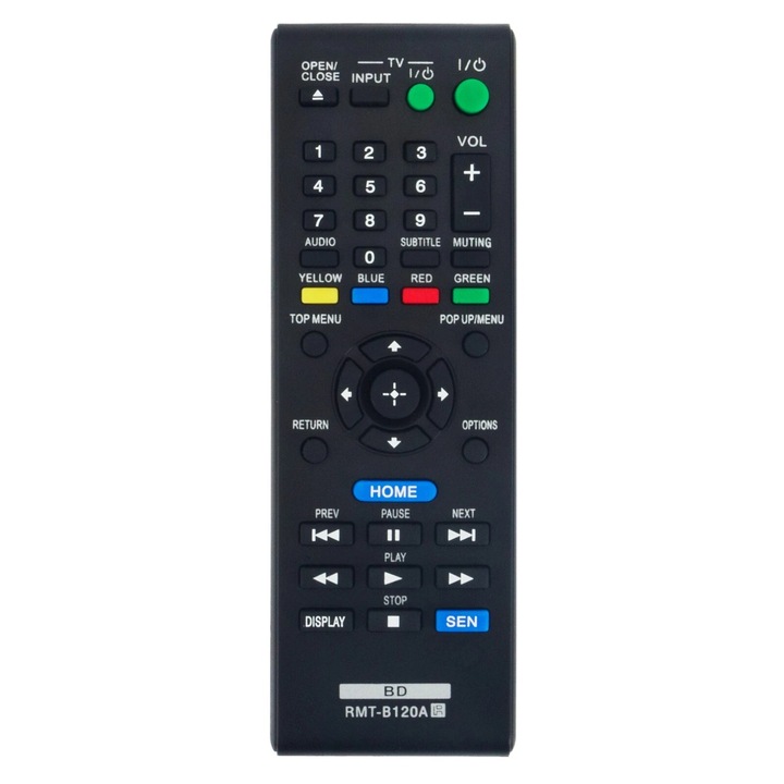 Telecomanda inlocuire RMT-B120A pentru Sony Blu-Ray Player BDP-S1100 BDP-S3100 BDP-S5100