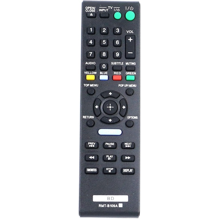 Telecomanda inlocuire RMT-B109A pentru Sony Blu-Ray Player BDP-S380 BDP-S480 BDP-S580