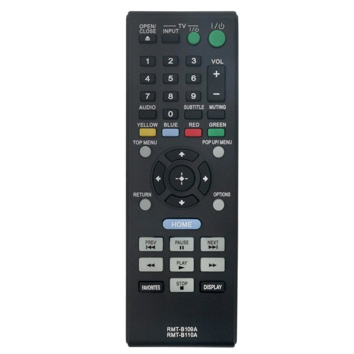 Telecomanda inlocuire RMT-B110A pentru Sony Blu-Ray Player BDP-S380 BDP-S480 BDP-S580
