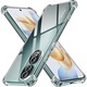 Husa telefon Techsuit, transparenta, protectie socuri, incarcare wireless, Honor 90