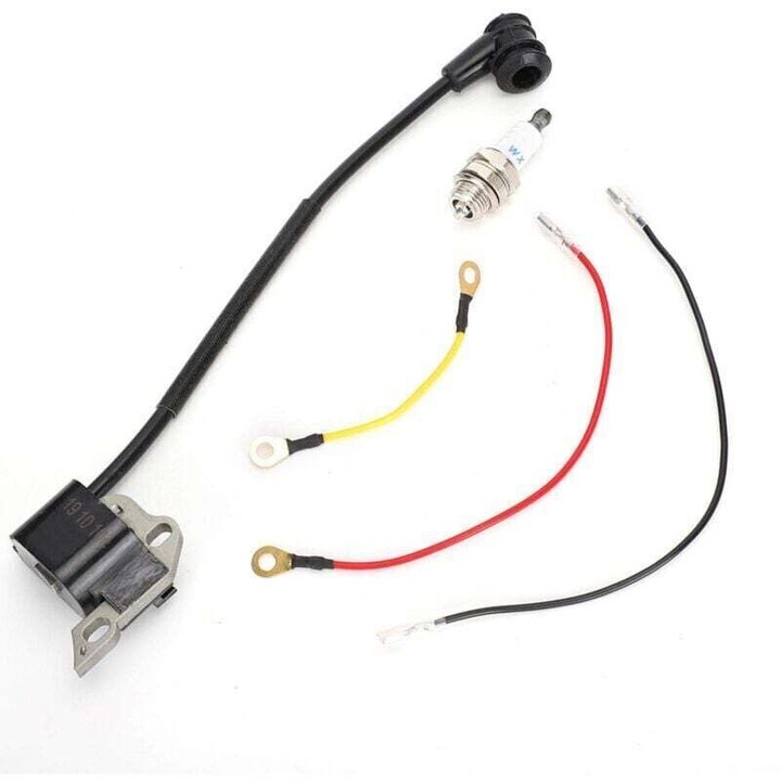 Kit bobina de aprindere pentru fierastrau cu lant STIHL MS200T, 1 bobina, 3 accesorii, 1 bujie, 5.5cm x 28cm