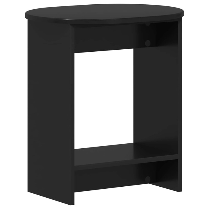 Странична маса vidaXL, Черно 50 x 39 5 x 55 см Инженерна дървесина