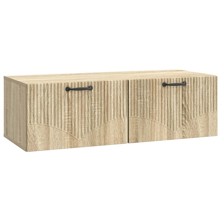 Oglinda TV montata pe perete vidaXL, Stejar Sonoma 98 x 41 x 30 cm