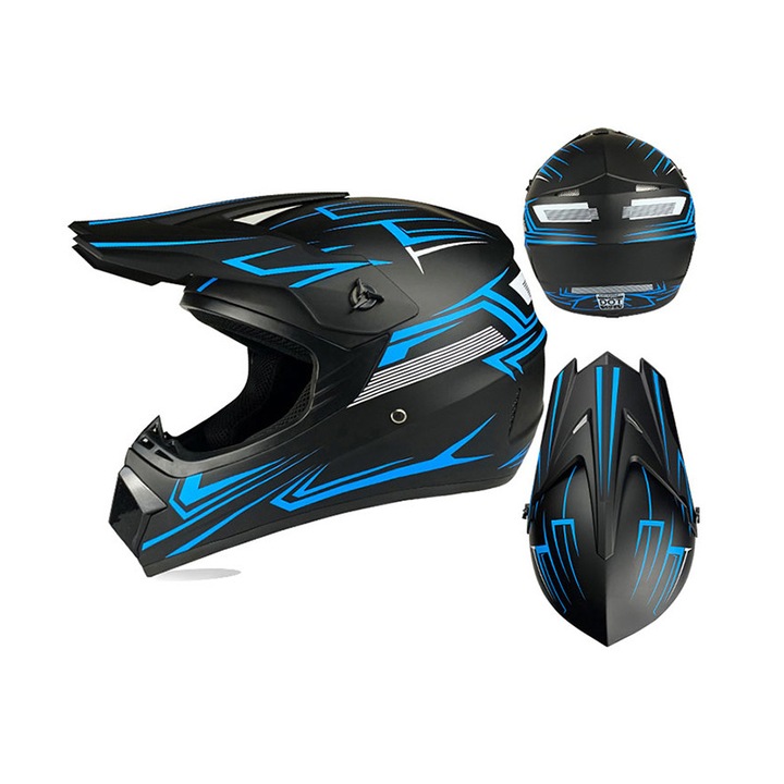 Casca de protectie sport, Azure Phantom, full-face, M [56-57] CM - eMAG.ro