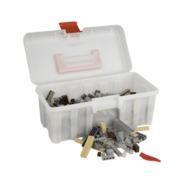 Set de constructie, Q-Bricks, Model Building Mix, 500 de piese, Diferite dimensiuni, 3 ani +, Multicolor