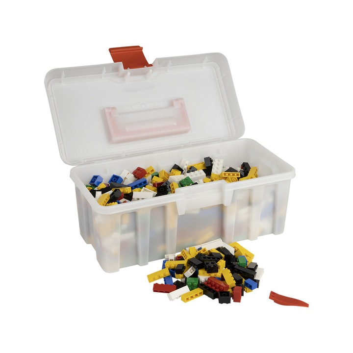 Q-BRiCKS, 600 de piese, set de construcție 100% compatibil, Set Castel și Aventură