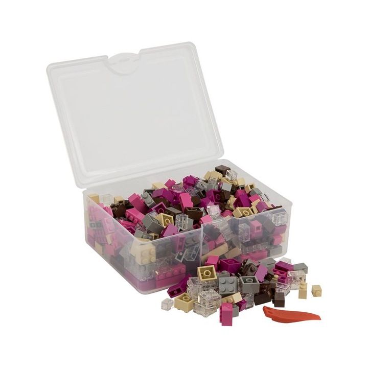 Set de constructie Q-Bricks, 300 piese, Multicolor