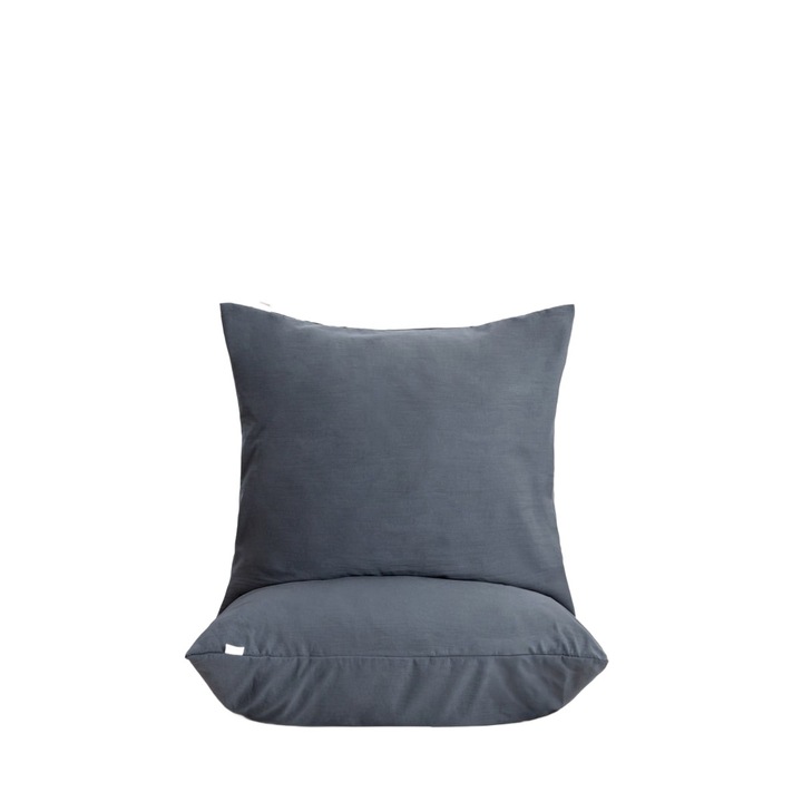 Set de doua fete de perna MAISY din microfibra gri 40x40 cm