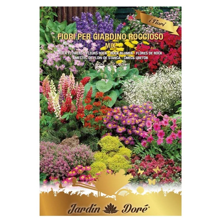 Set 4 x Amestec de Seminte de Flori pentru Stancarii, Roccioso Mix, 1 g