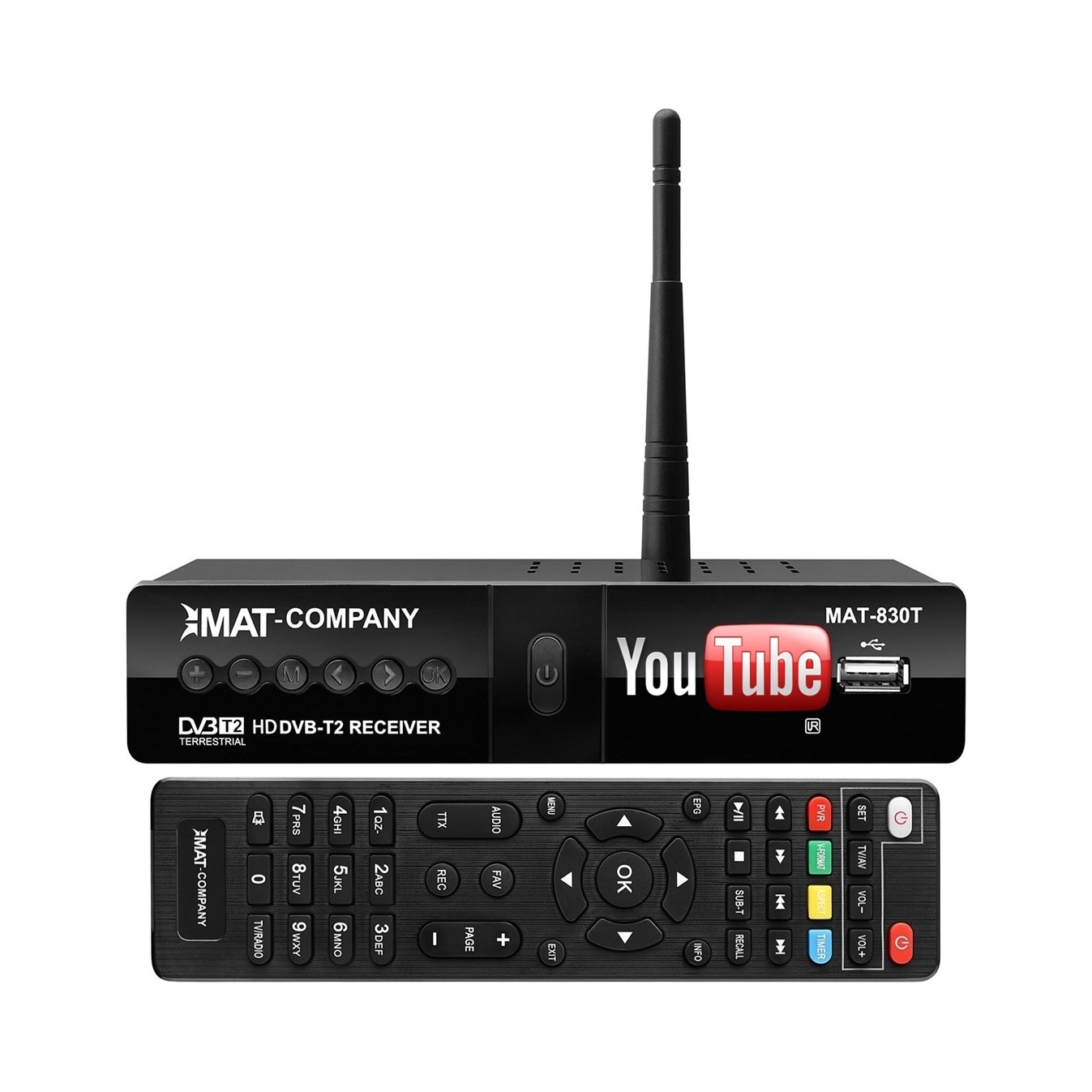 Decodor TV LTC DVB-T2 si DVB-C H.265 HEVC Full HD, USB, HDMI