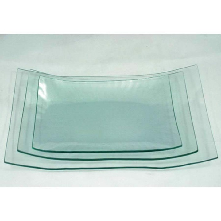 Извита стъклена купа 22X13,5 см