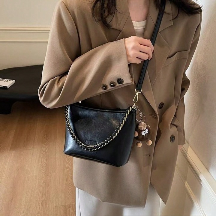 Női vödörtáska, M, többszínű, vállra és crossbody viseletre