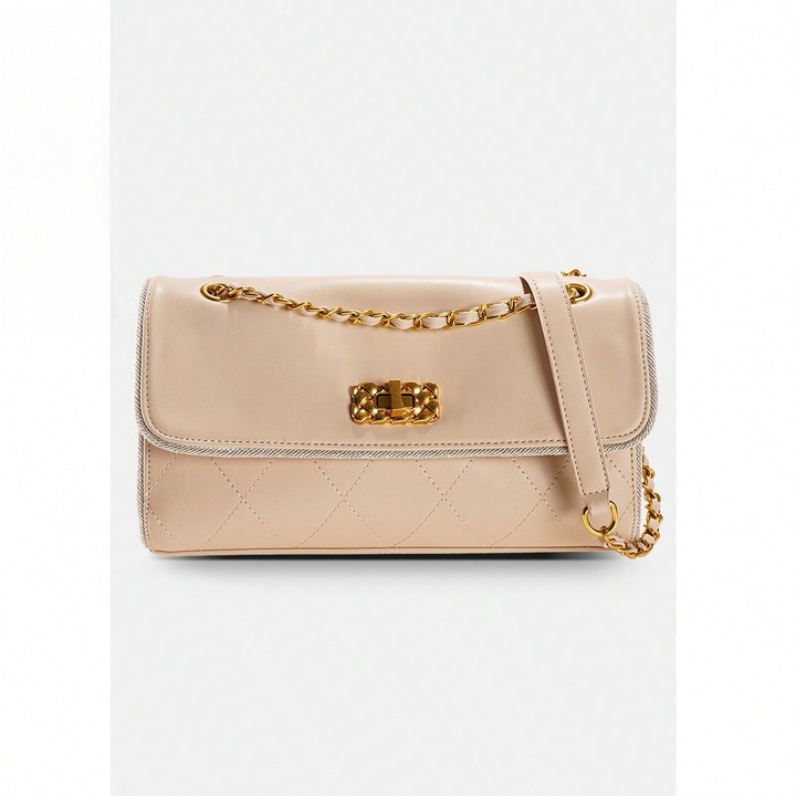 Fehér női crossbody táska 29x9x5 cm