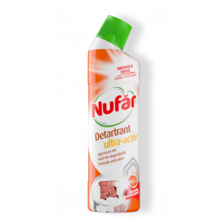 Solutie WC Detartrant Nufar Ultra-Activ, 750ml, lichid