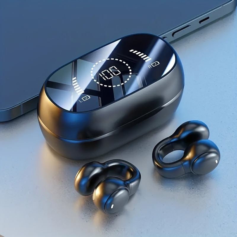 Casti Wireless M47, design semi-deschis, control tactil, incarcare ...