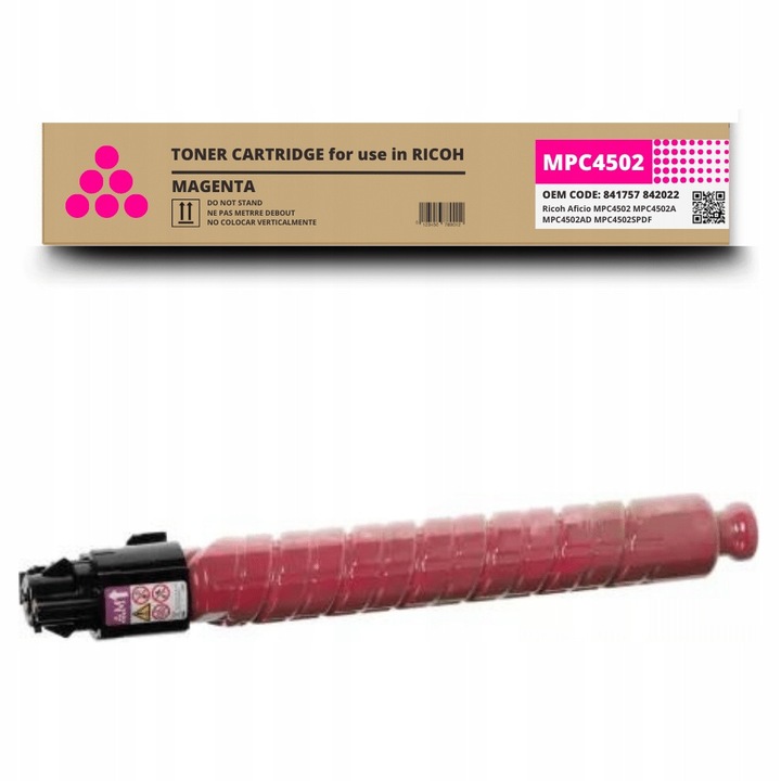 Toner Magenta Utángyártott Ricoh MPC4502-höz, 22500 oldal, 1 tubus, Multibox