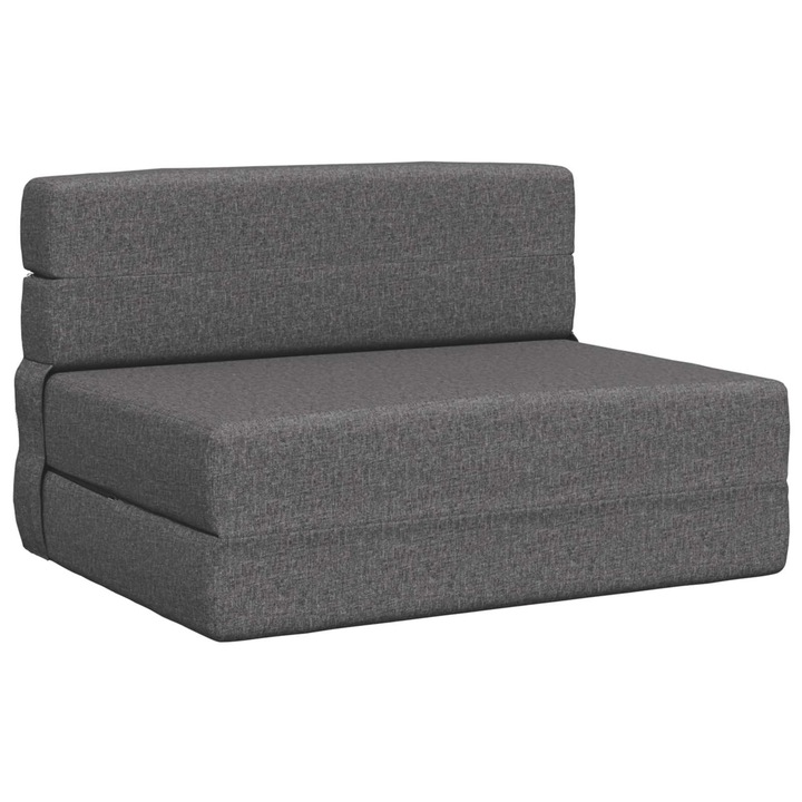 Canapea Pat Pliabila vidaXL, Gri deschis 70 x 72 x 60 cm Tesatura