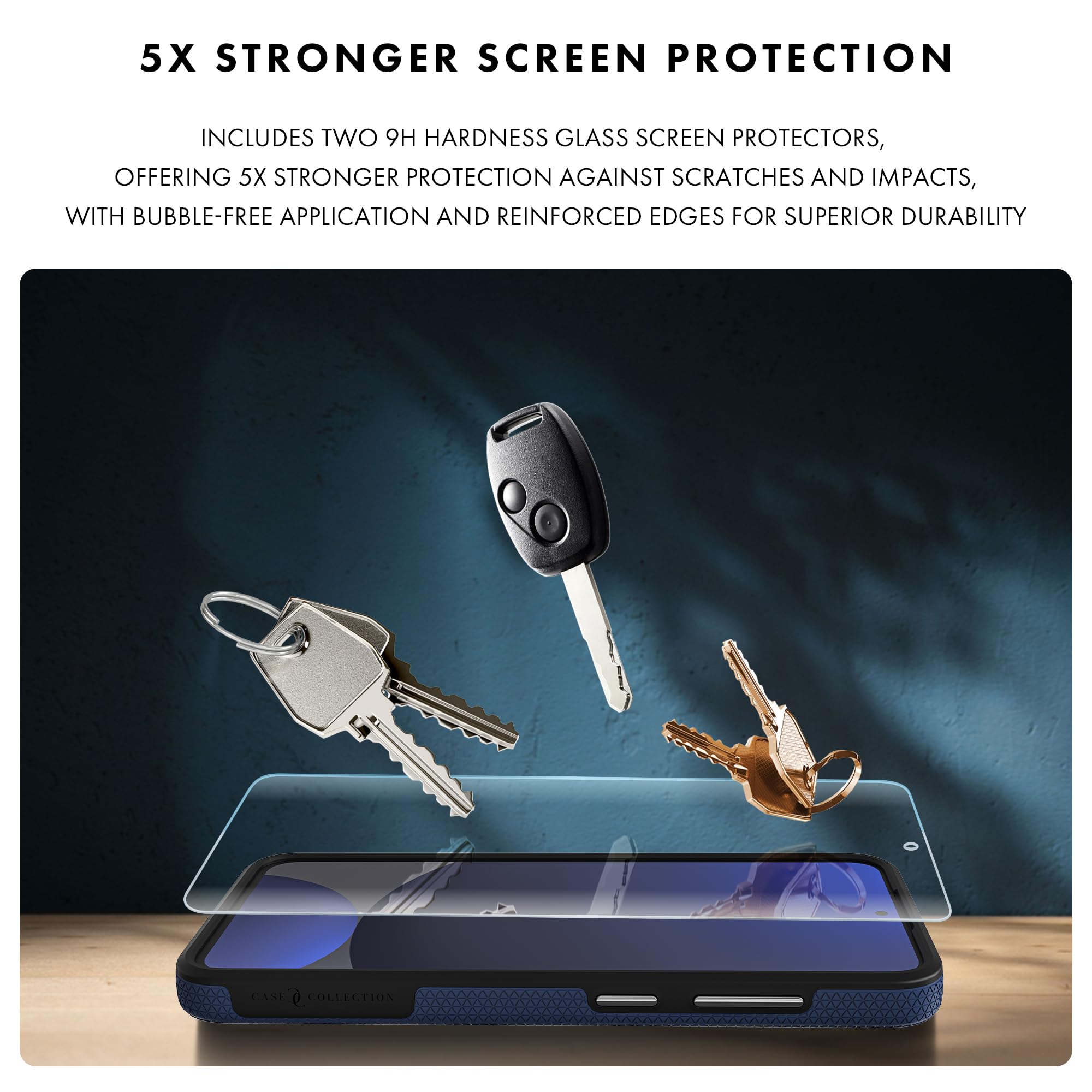 Husa Compatibila cu Samsung S24 FE cu 2X Folie Protectie, Dublu Strat, Negru