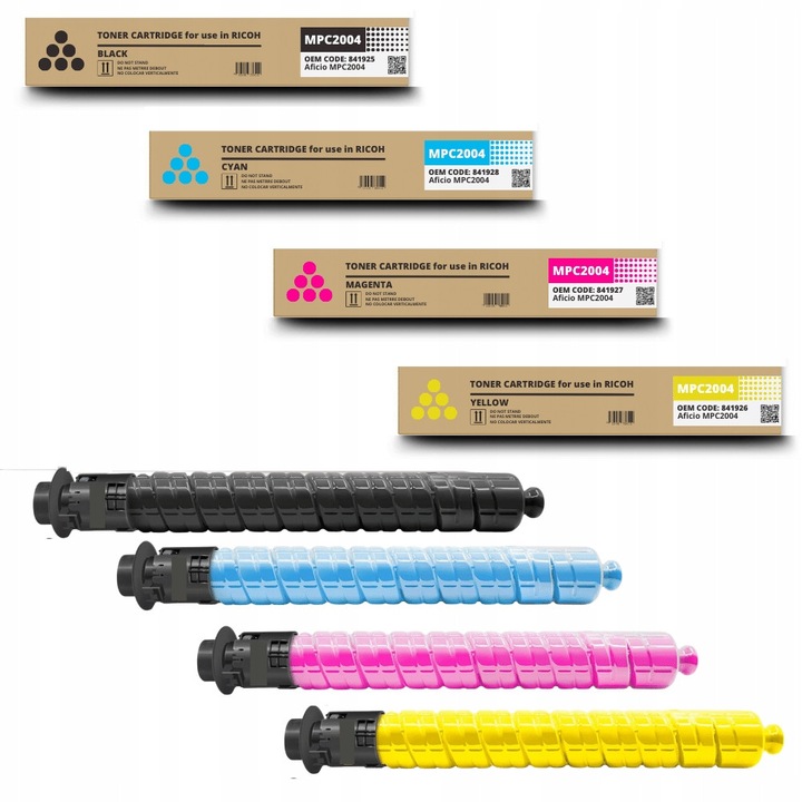 Multibox toner készlet 4 db-os Ricoh MPC2004 CMYK-hoz, 1 x fekete, 1 x kék, 1 x magenta, 1 x sárga