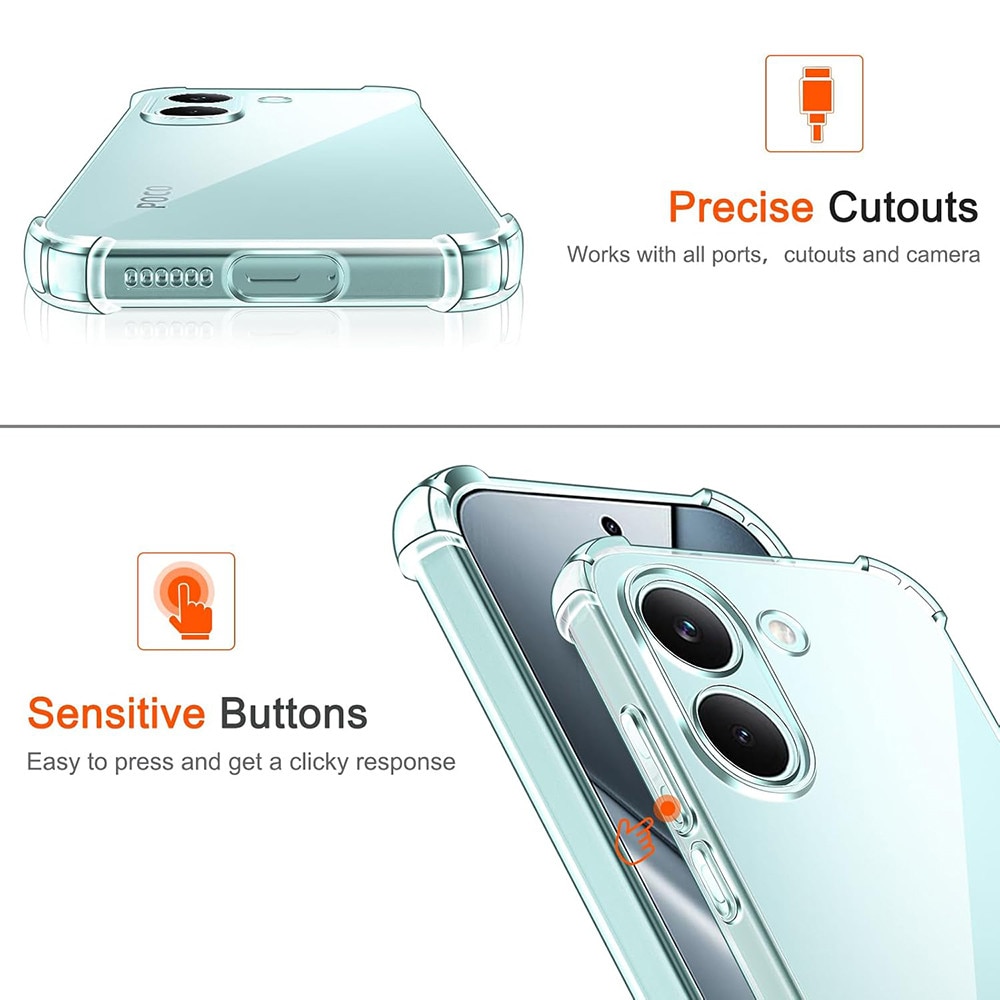 Husa pentru Xiaomi Poco X8 Pro - Techsuit Shockproof Clear Silicone - Clear
