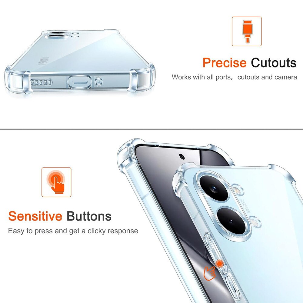 Carcasa de protectie pentru Xiaomi Poco X8 Pro Max, transparenta