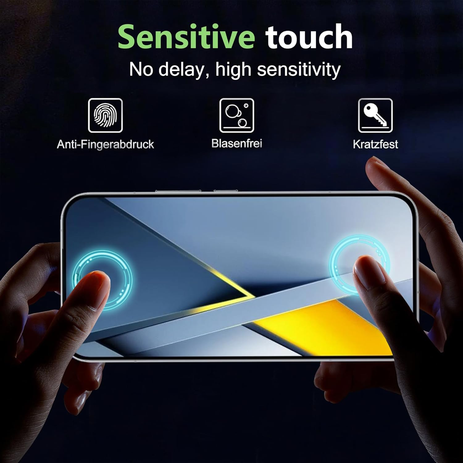 Set 2 Folie Sticla pentru Poco M7 Pro 5G Oein® – Sticla Securizata 9H+, Claritate Super HD, Tratament Oleofob Electronic, Anti-Amprenta, Sensibilitate Touch Avansata, Acoperire Completa Compatibila cu Husa