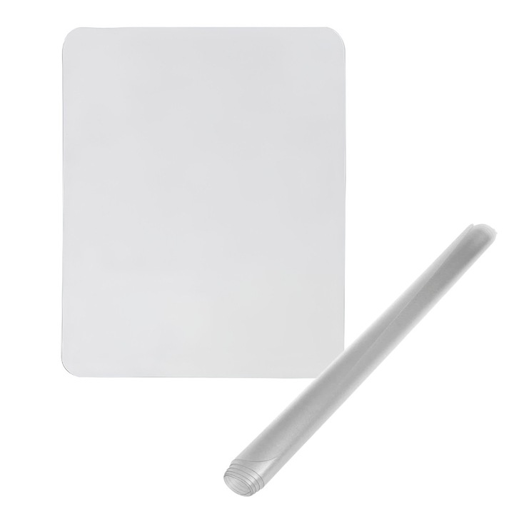 Protectie Pardoseala Birou, FloorGuard Frost, PVC, Dimensiuni 120 x 100 cm, Ideala pentru Suprafete Dure Lemn si Gresie, Protectie Antizgariere Scaun cu Roti, Rezistenta la Uzura, Curatare Usoara, Transparent