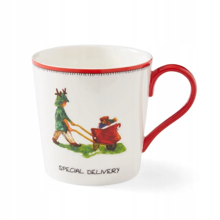 Spode Kit Kemp Doodles bögre 340ml, különleges design, porcelán, ideális ajándéknak