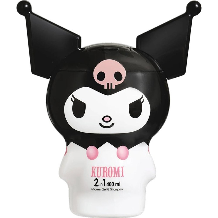 Set 2 x Gel Dus si Sampon Air Val Kuromi, Figurina 2D, 400 ml