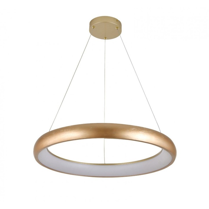 LED пендел 48 W, 2900 lm, 180-240V, златист, IP20, 120 x 60 см, алуминий/стомана/силикон