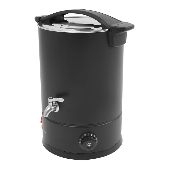 Topitor de ceară electric 12L, otel inox 304, 1800W, negru, 26, 5x39cm