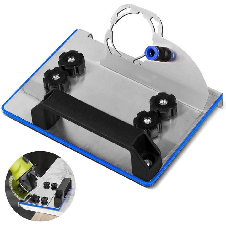 Adaptor Polizor Unghiular, Slider 45, Taiere in 45° Gresie si Faianta, Accesorii Pentru Taiere placi, Constructie Durabila, Taiere Umeda/Uscata Compatibil, 100 mm