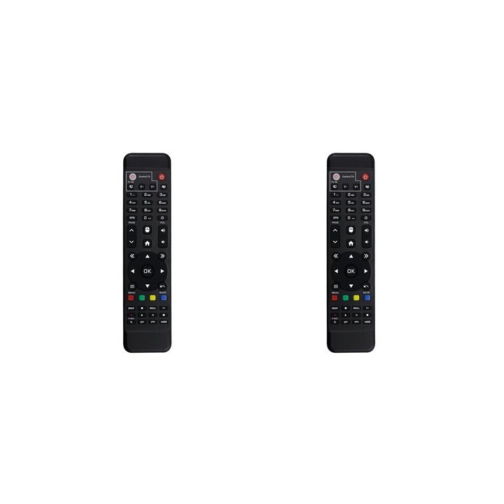 Set 2 telecomenzi de inlocuire pentru Amiko A6N/A6N MAX, negru