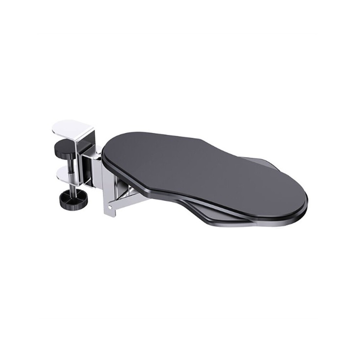 Accoudoir ergonomic pentru birou, suport pentru mouse, negru, 31x14,5x7,5cm, set