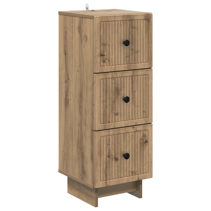 Dulap cu sertare Stejar Artizanal 33 x 34 vidaXL, 5 x 90 cm