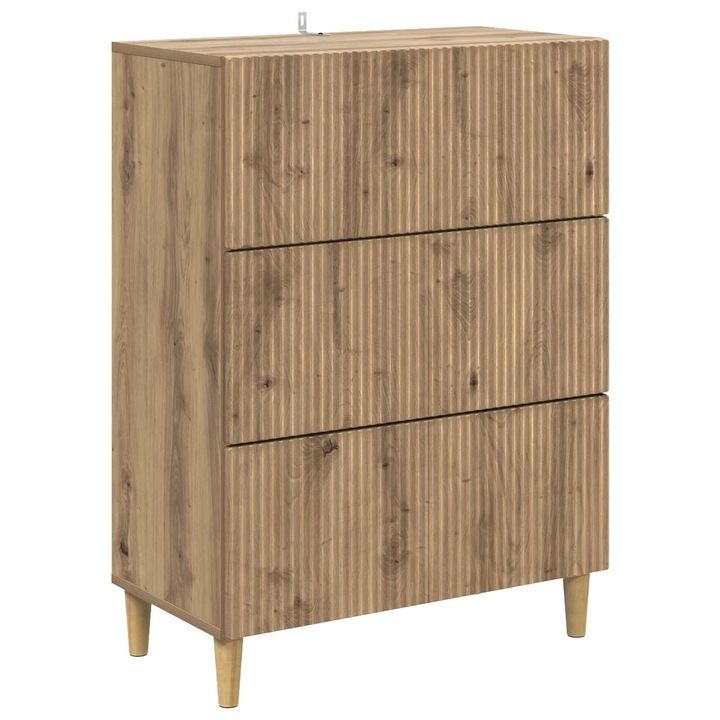 Dulap cu sertare Stejar Artizanal 66 x 34 vidaXL, 5 x 90 cm