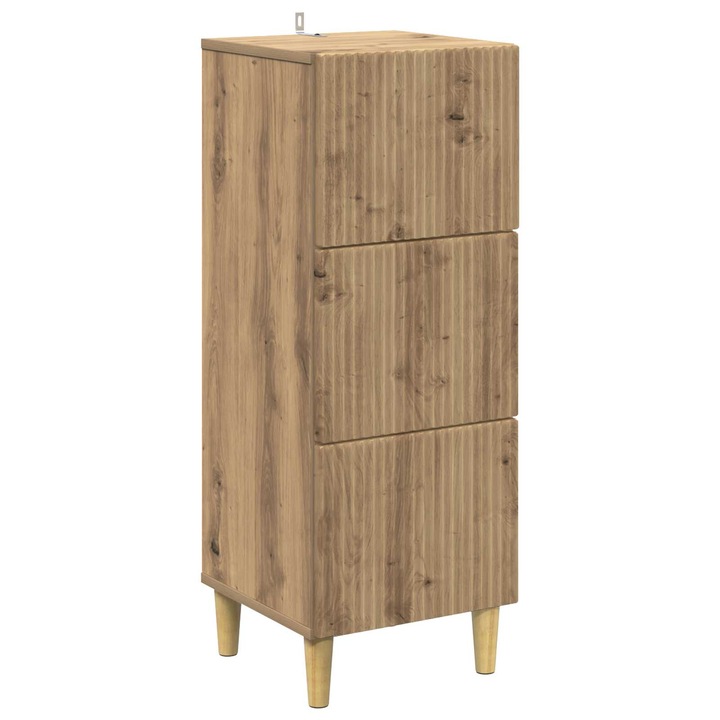 Dulap cu sertare Stejar Artizanal 33 x 34 vidaXL, 5 x 90 cm