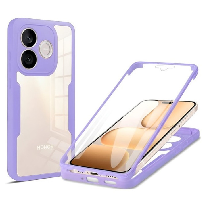 Husa Compatibila Cu Honor 600 LITE, 360 Grade Protectie Fata / Spate Upzz® ColorVerse - Purple