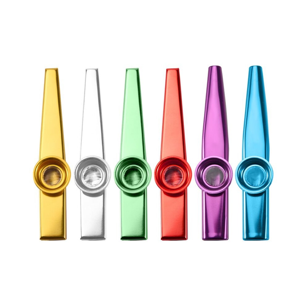 Set de 6 Kazoo-uri Metalice, Multicolor, 12x2.7x2.3cm - eMAG.ro
