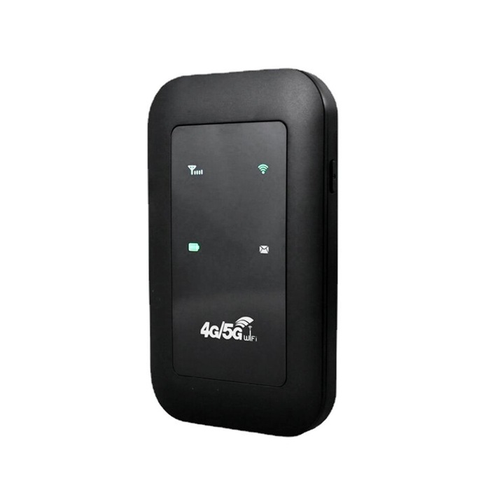 Router Wireless 4G MiFi, 150Mbps, Negru, 98x59x14,8mm