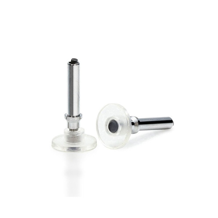 Set 20 bucati varfuri stilou universal, transparent, pentru ecran capacitiv, 2x13,8x7mm, argintiu