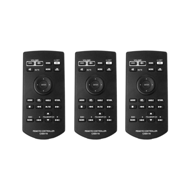 Set 3 telecomenzi CXE5116, negru, 11x5.2x1cm