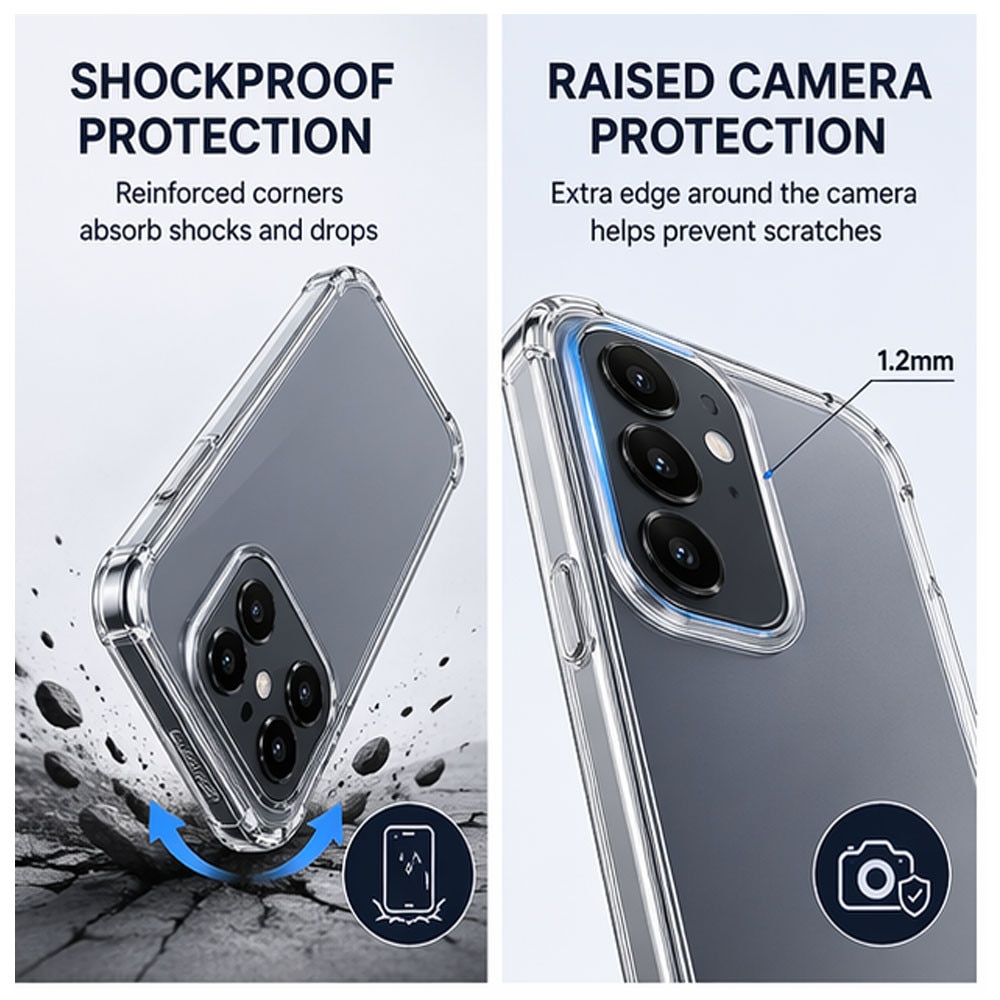 BestCase® Husa Anti Shock Compatibila cu Honor 600 Lite, Reinforced 4 Corners, Transparent