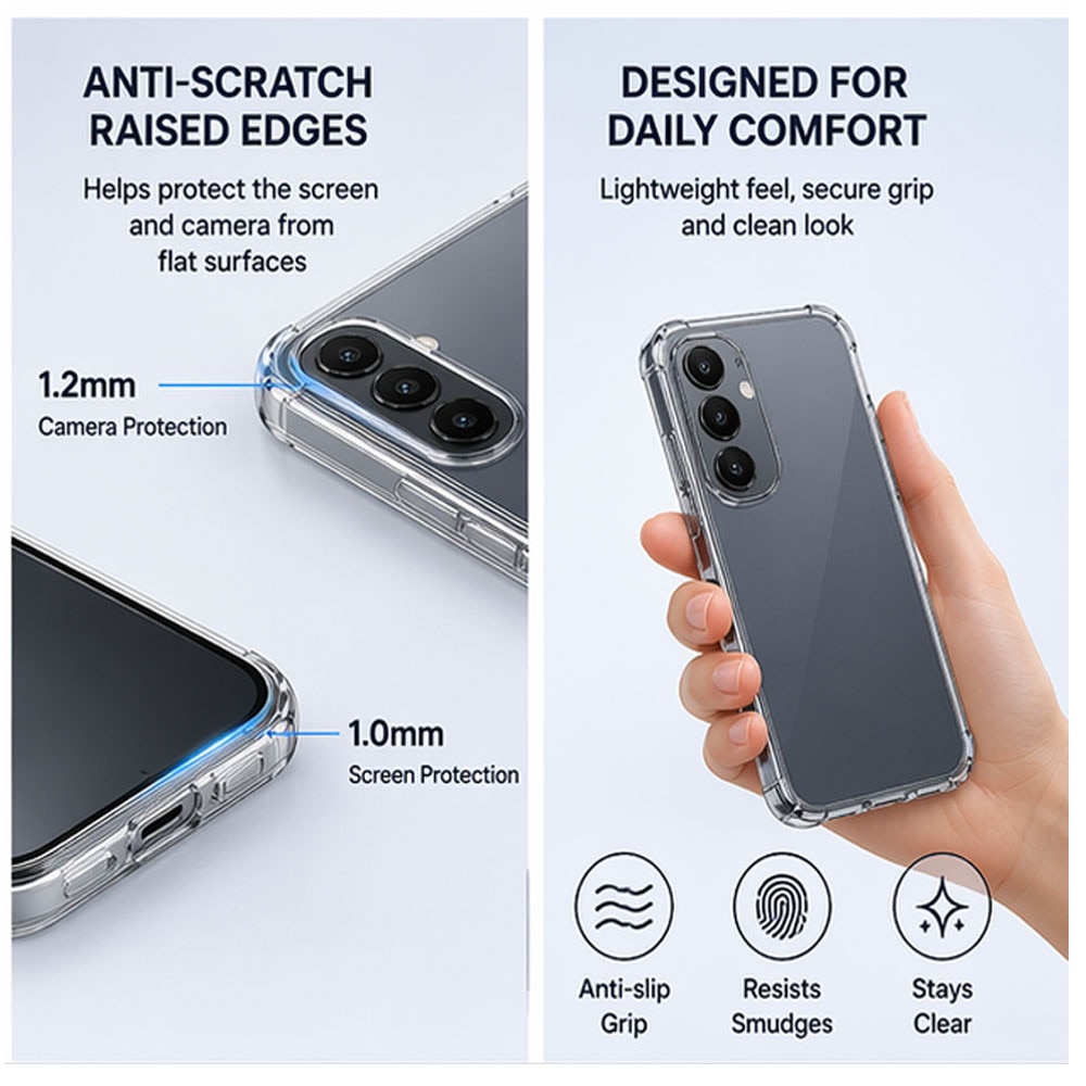 BestCase® Husa Anti Shock Compatibila cu Honor 600 Lite, Reinforced 4 Corners, Transparent