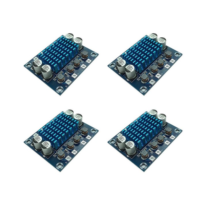 4X XH-A232 30W digitális audio erősítő készlet, 2 csatornás, 53x45x14mm, többszínű
