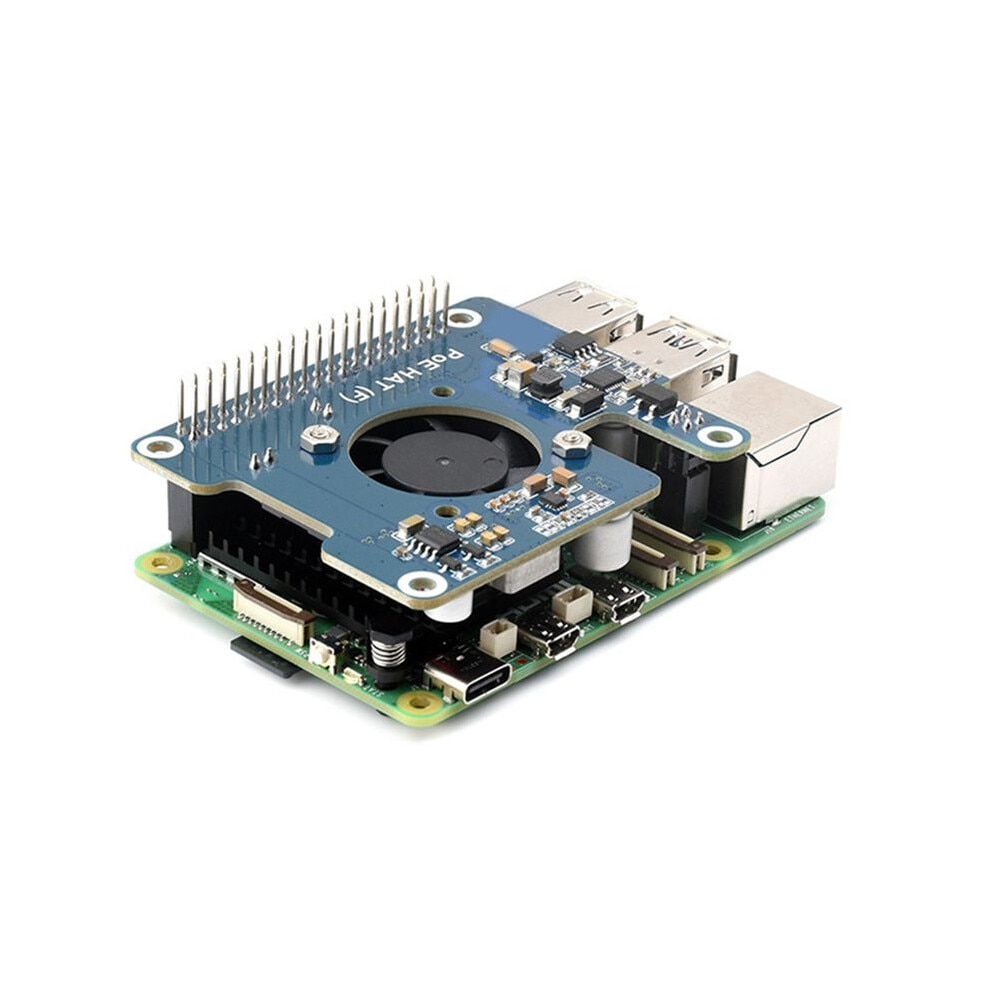 Activa Raspberry Player Placa de expansiune PoE pentru Raspberry Pi 5, racire activa, albastra ...