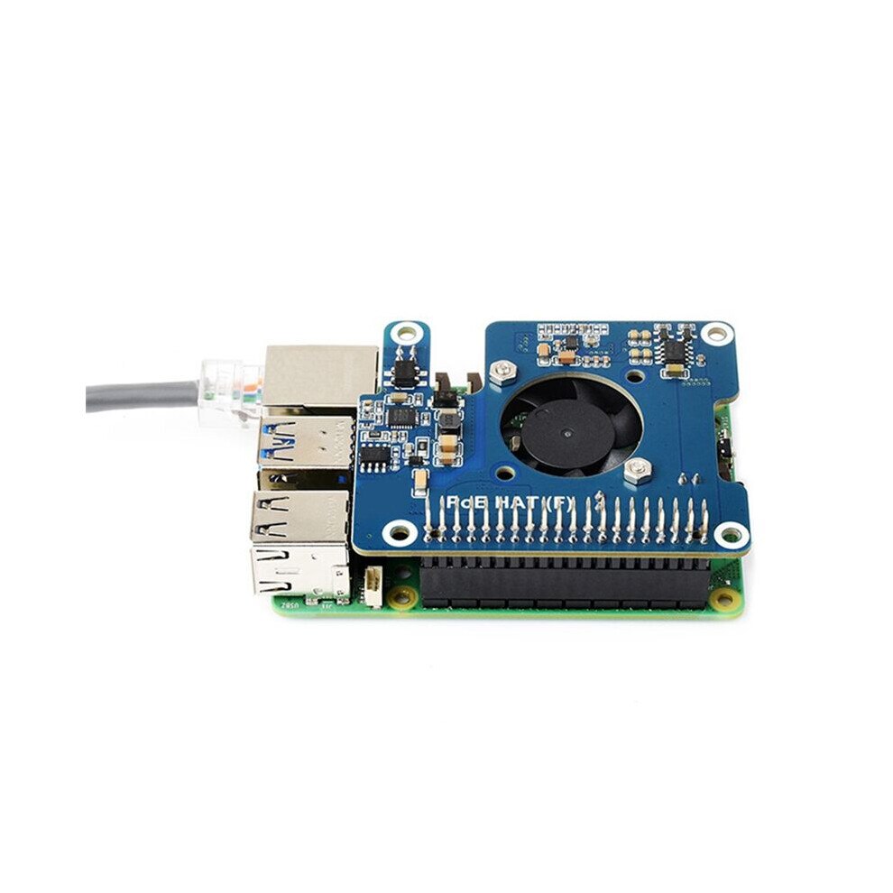 Activa Raspberry Player Placa de expansiune PoE pentru Raspberry Pi 5, racire activa, albastra ...