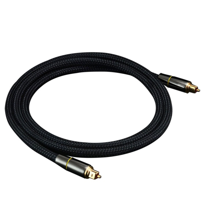 Оптичен аудио кабел Toslink HIFI 5.1 SPDIF 2 метра за TV Box, PS4, високоговорител, усилвател, саундбар, субуфер