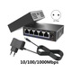 Set 2 Switch-uri Gigabit Industrial, 1000 Mbps, 5 Porturi, Negru, 220V AC